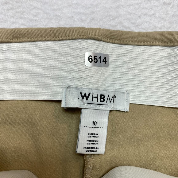 Lot Of 2 White House Black Market Pants Womens 10 Tan Stone Crop Elle - Picture 3 of 9